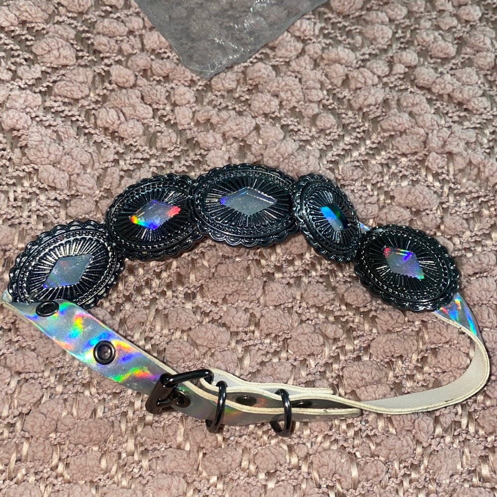 Dolls Kill Holo Choker